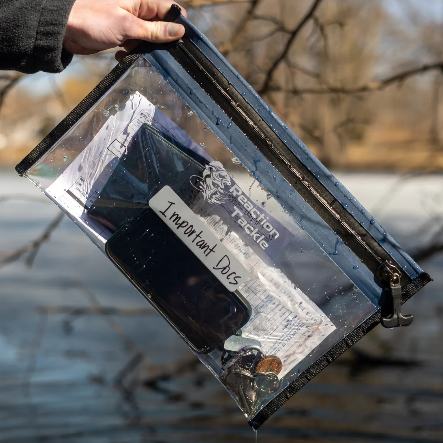 Reaction Tackle 100% Waterproof Tackle Storage Bags - Airtight and Waterproof  – 2PK
