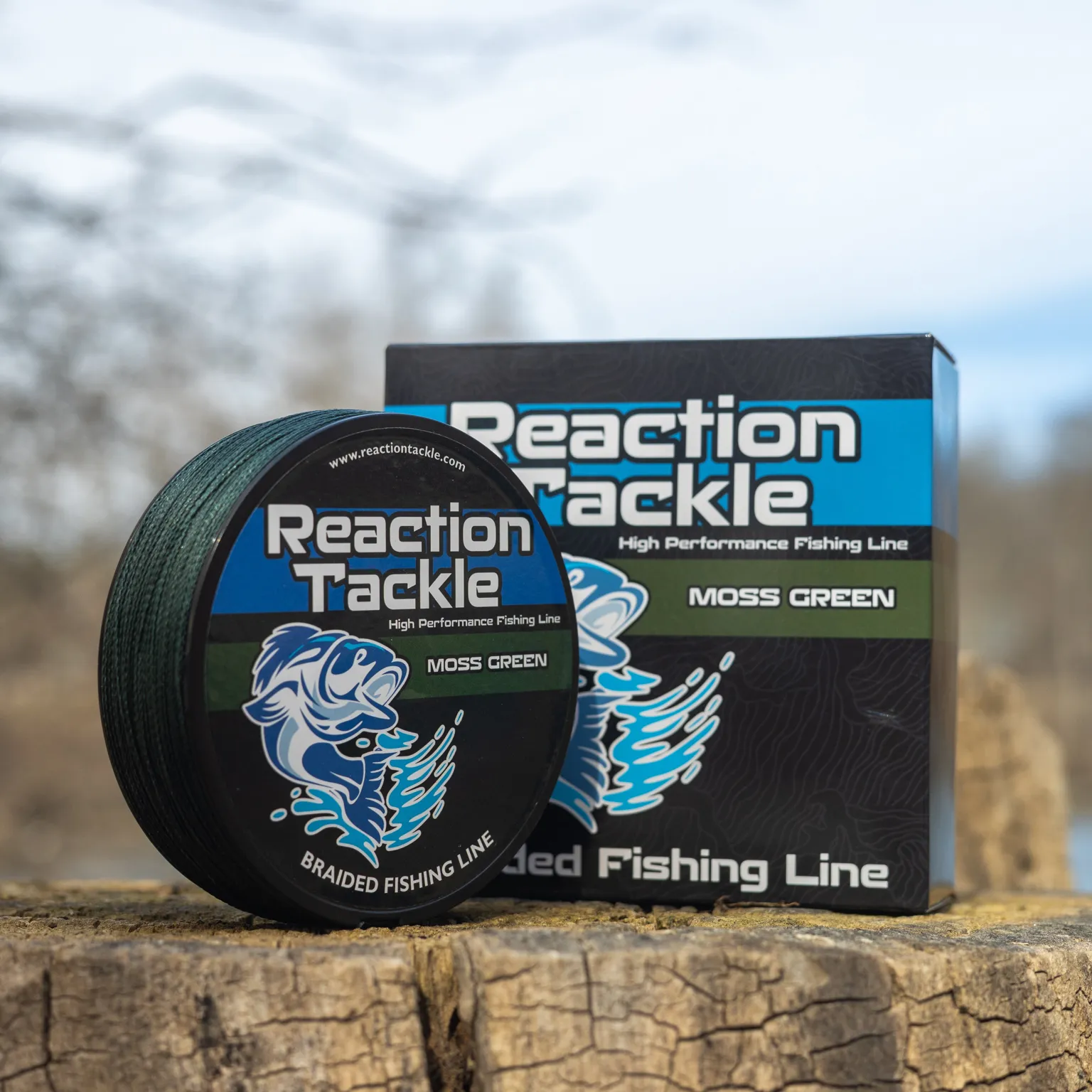 Reaction Tackle Braided Fishing Line - Moss Green