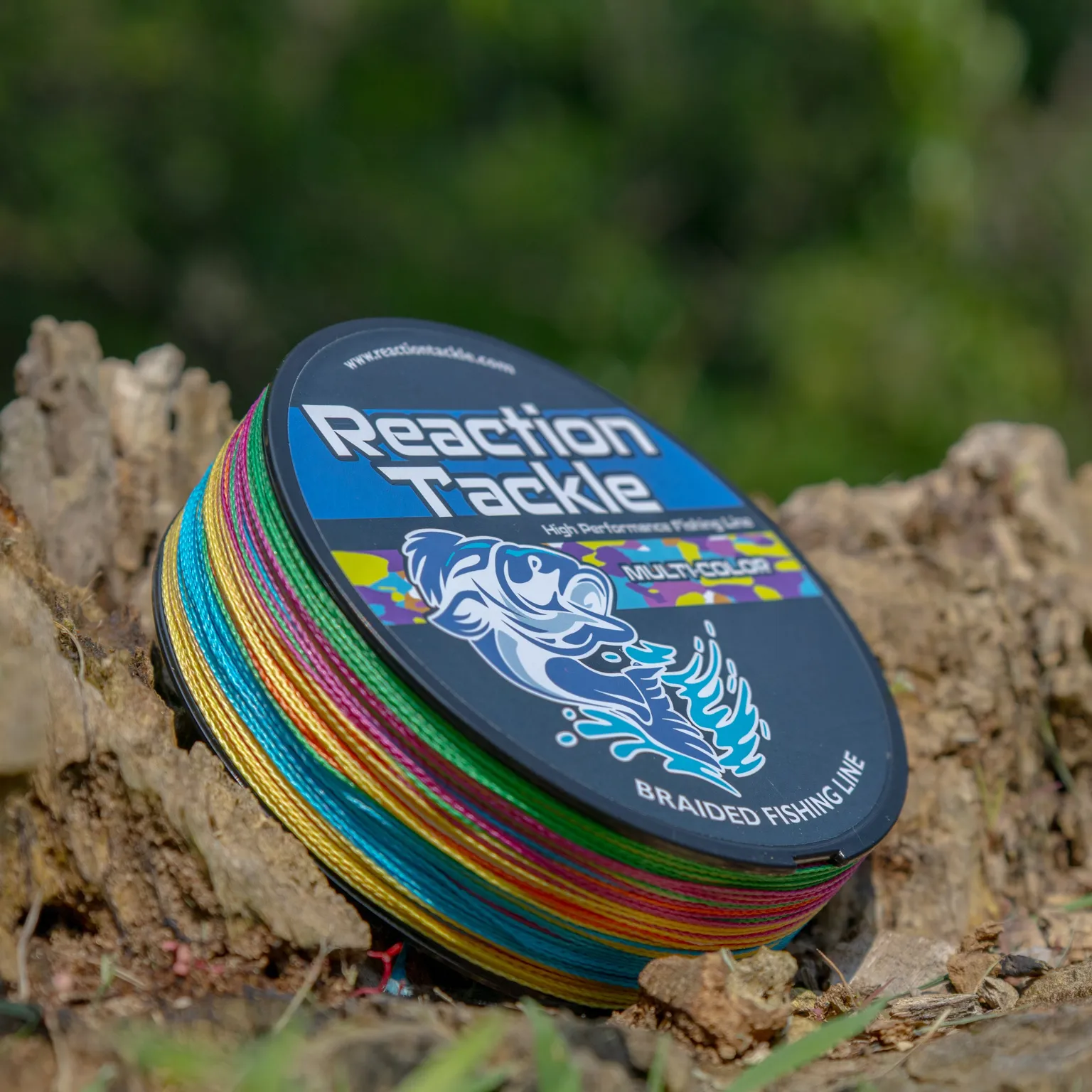Reaction Tackle Braided Fishing Line - Multi-Color